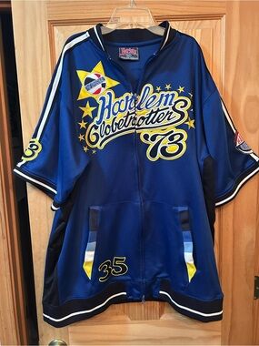 Harlem Globetrotters Vintage FUBU Platinum Warmup Jacket Basketball Jersey XL